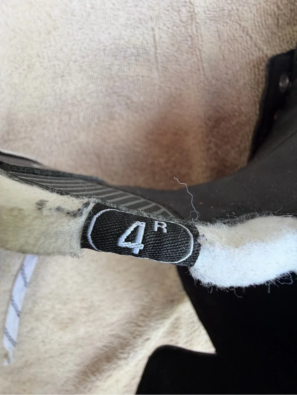 Bauer Kids Black and White Ice Hockey Skates - size 4